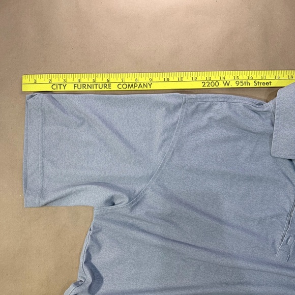 FootJoy Performance Golf Polo Men’s XL – Gray Stretch Shirt w/ Floral Collar - Picture 6 of 9